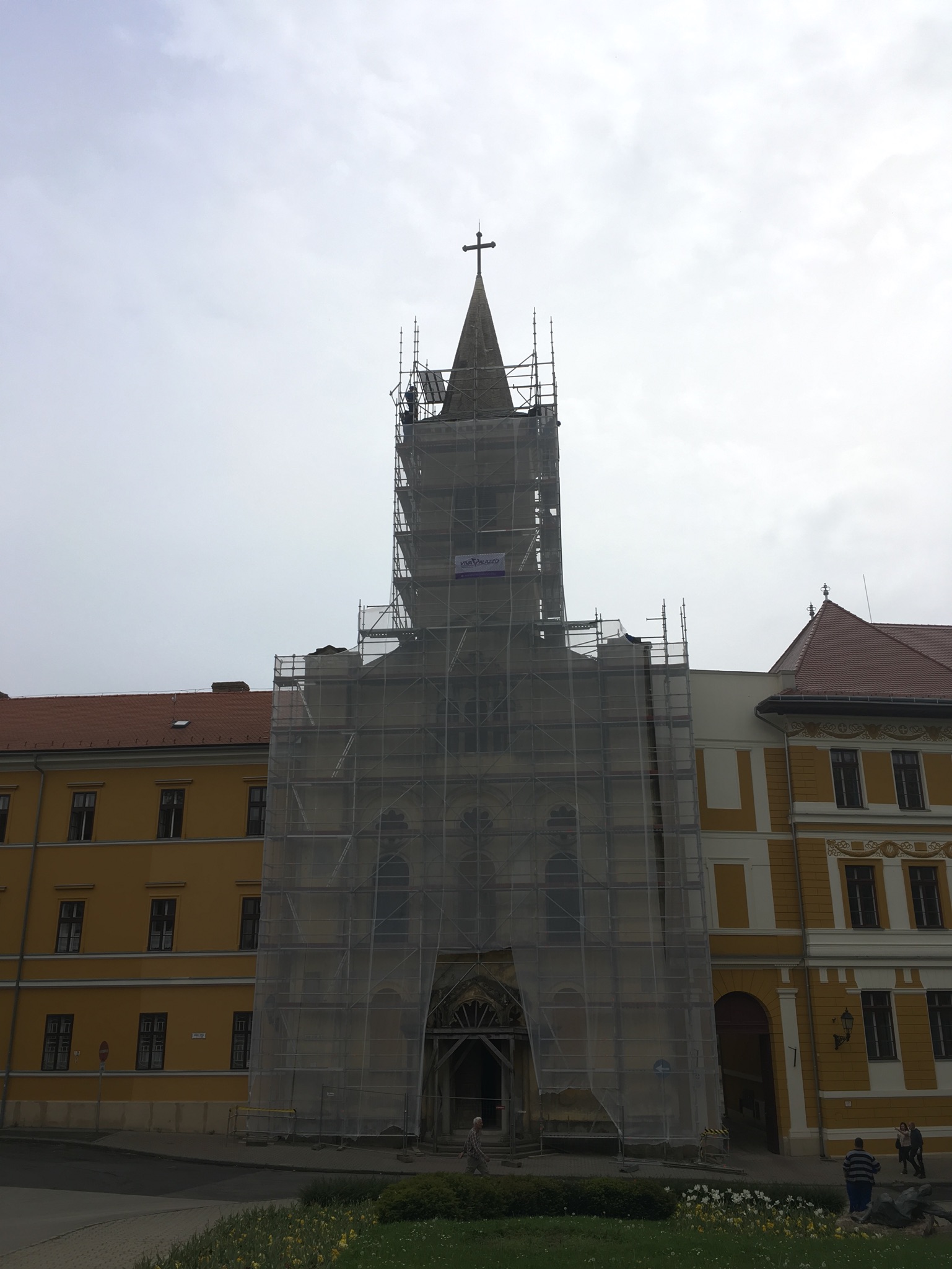Pécs Convent Church – scaffolding, carpentry