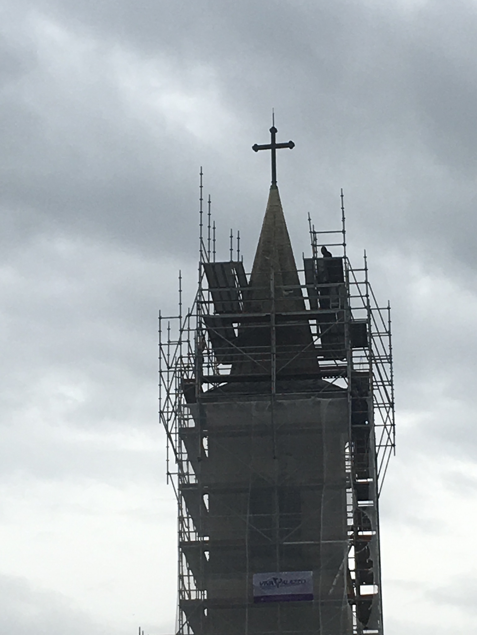 Pécs Convent Church – scaffolding, carpentry